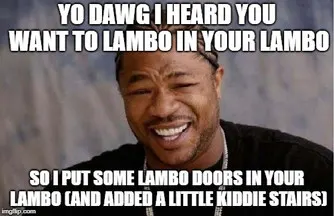 The experiment part II: Lambo-ride-to-the-m00n gets Lambo-doors!